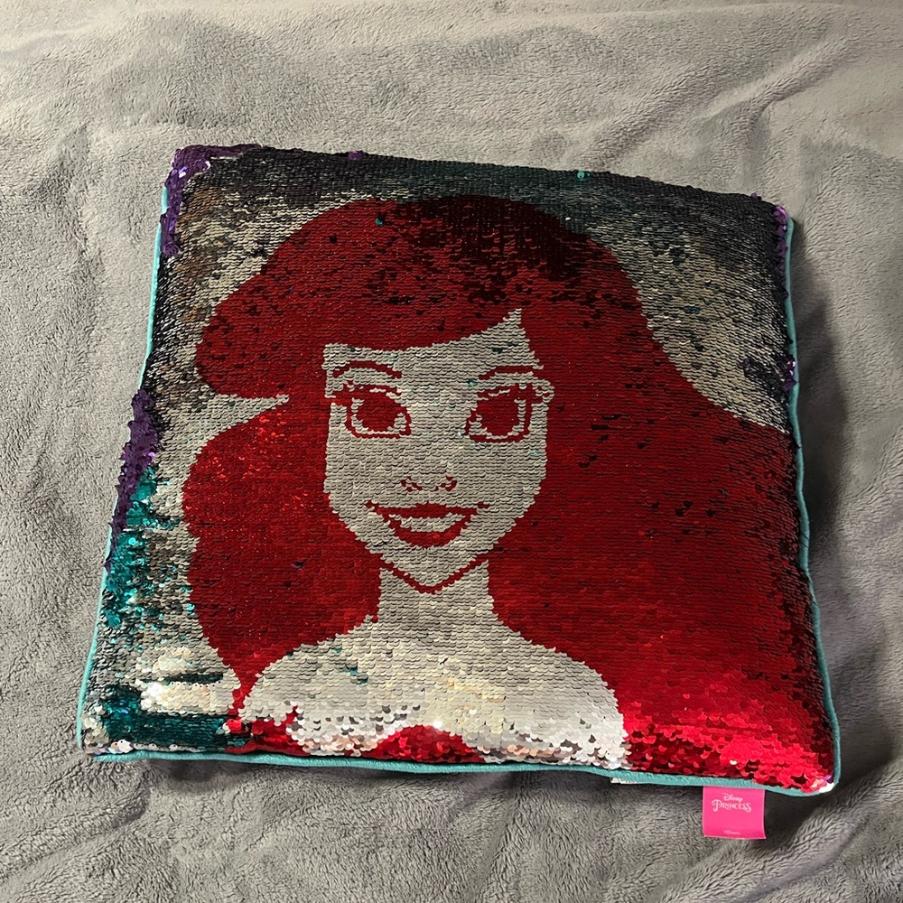 Little Mermaid Flippy Sequin Pillow